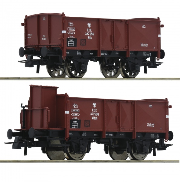 Set of 2 gondola cars type Wdoh & Wdo<br /><a href='images/pictures/Roco/Roco-76069.jpg' target='_blank'>Full size image</a>